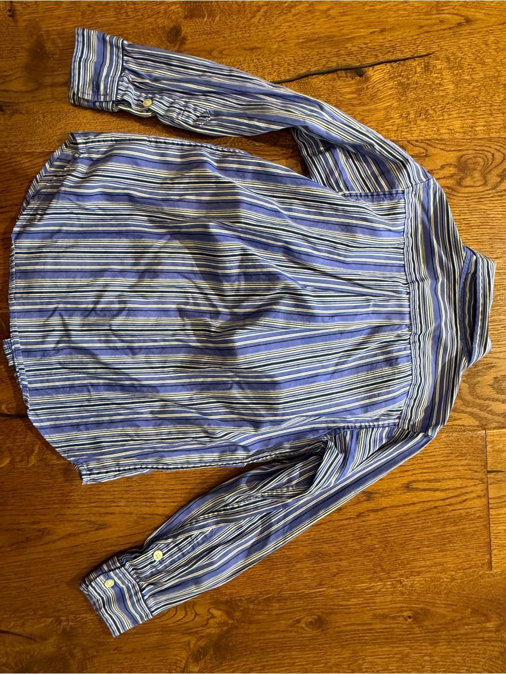 Ralph Lauren Blue & White Striped Button-Down Shirt - Picture 7 of 8